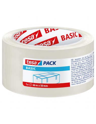 TAŚMA PAKOWA BASIC 40M45MM, PRZEZROCZYSTA