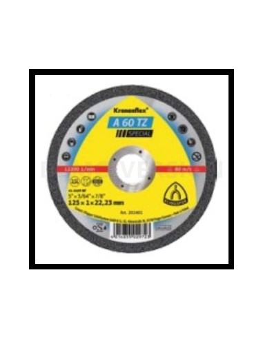 TARCZA DO CIĘCIAST.KW.A60TZSPEC.125*1,0*22 PŁ.SZT.1(45464A)