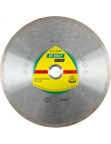TARCZA DIAMENTOWA PEŁNA 125*1.6*22.2MM 7MM DT300F EX