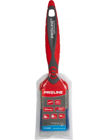 PĘDZEL PŁASKI PREMIUM 65MM,RĄCZKA 2KTPR,SS,AKRYL,PROLINE