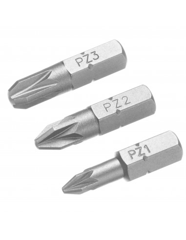 KOŃCÓWKI WKRĘTARSKIE  POZIDRIV PZ1,2,3|25 (3SZT.)