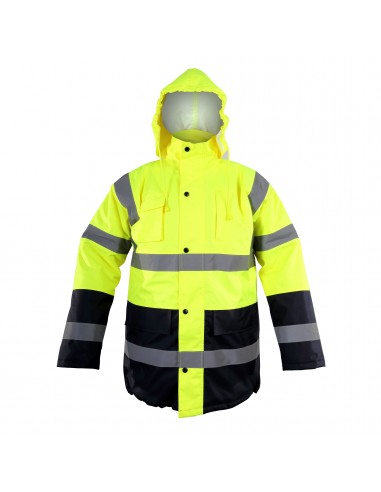 KURTKA OSTRZEGAWCZA OCIEPLANA, ŻÓŁTA, 3XL, CE, LAHTI