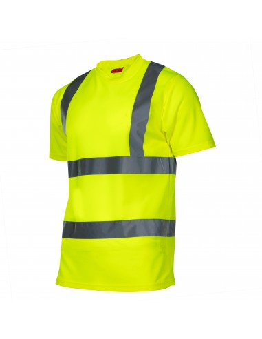 KOSZULKA TSHIRT OSTRZEGAWCZA, ŻÓŁTA, M, CE, LAHTI