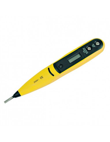 PRÓBNIK ELEKTRYCZNY Z WYŚW. LCD,  VOLT TESTER 12250V CE<KK>