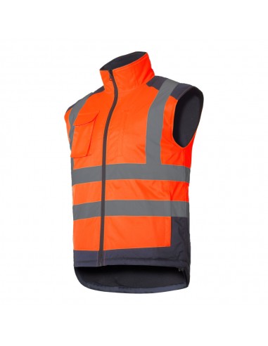 KAMIZELKA OSTRZEGAWCZA DWUSTRONNA, POMAR., 3XL, CE, LAHTI