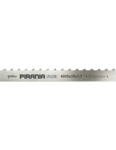 Piła Taśmowa Pirania Plus /Hor/ 4005X35X1,1/22 Do Cięcia Drewna Świeżego Na Trakach Taśmowych - 10 Szt